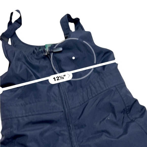 Kids LL bean black snow bib bed pants winter wear unisex size 8 waterproof - Picture 4 of 12